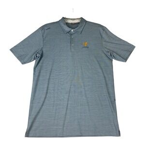 Ping Shirt Polo Mens Medium Blue Sensor Cool Performance‎ Golf Shirt Gold Eagle